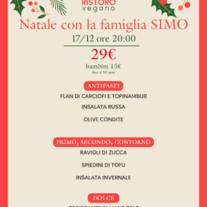 Cena di Natale al Ristoro Vegano